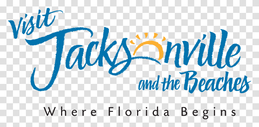 Visit Jacksonville Logo, Handwriting, Poster, Advertisement Transparent Png