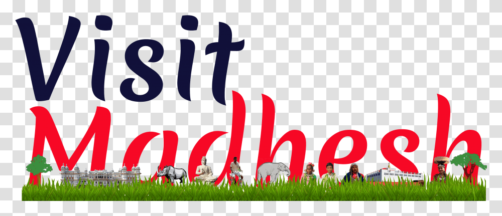 Visit Madhesh Logo, Person, Grass, Plant Transparent Png