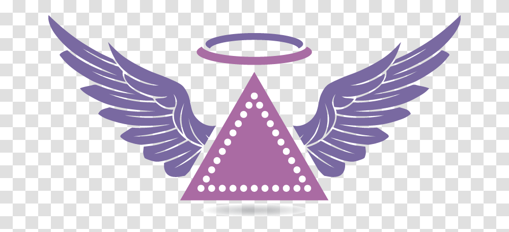 Visit Our Sister Site Angel Eft Logo Angel And Wings, Triangle, Plant Transparent Png