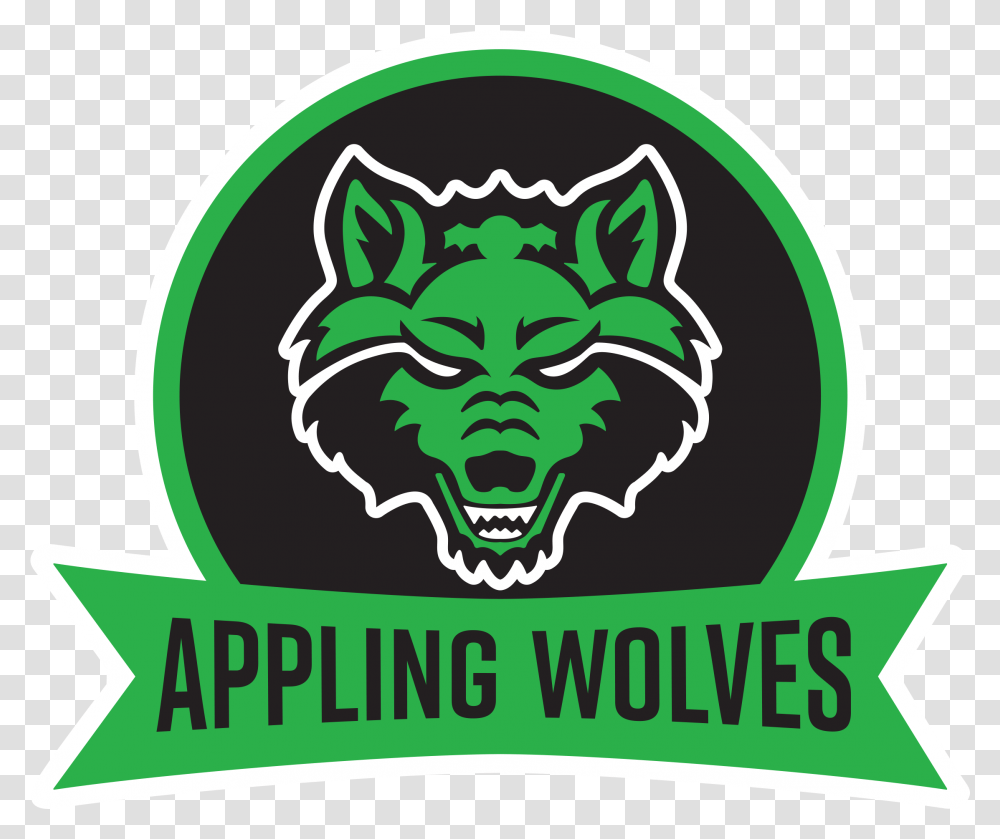 Visit The Appling Wolves Website Arkansas State Red Wolf Logo, Label, Word, Crowd Transparent Png