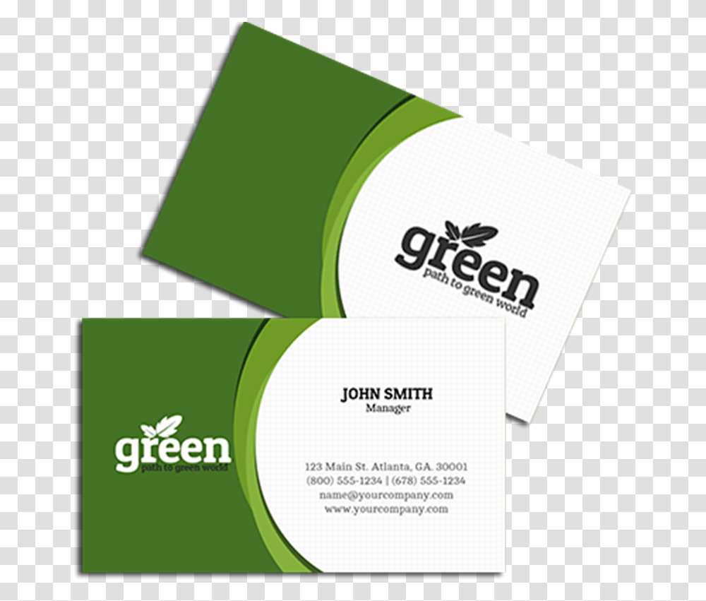 Visiting Card Go Green, Paper, Business Card Transparent Png