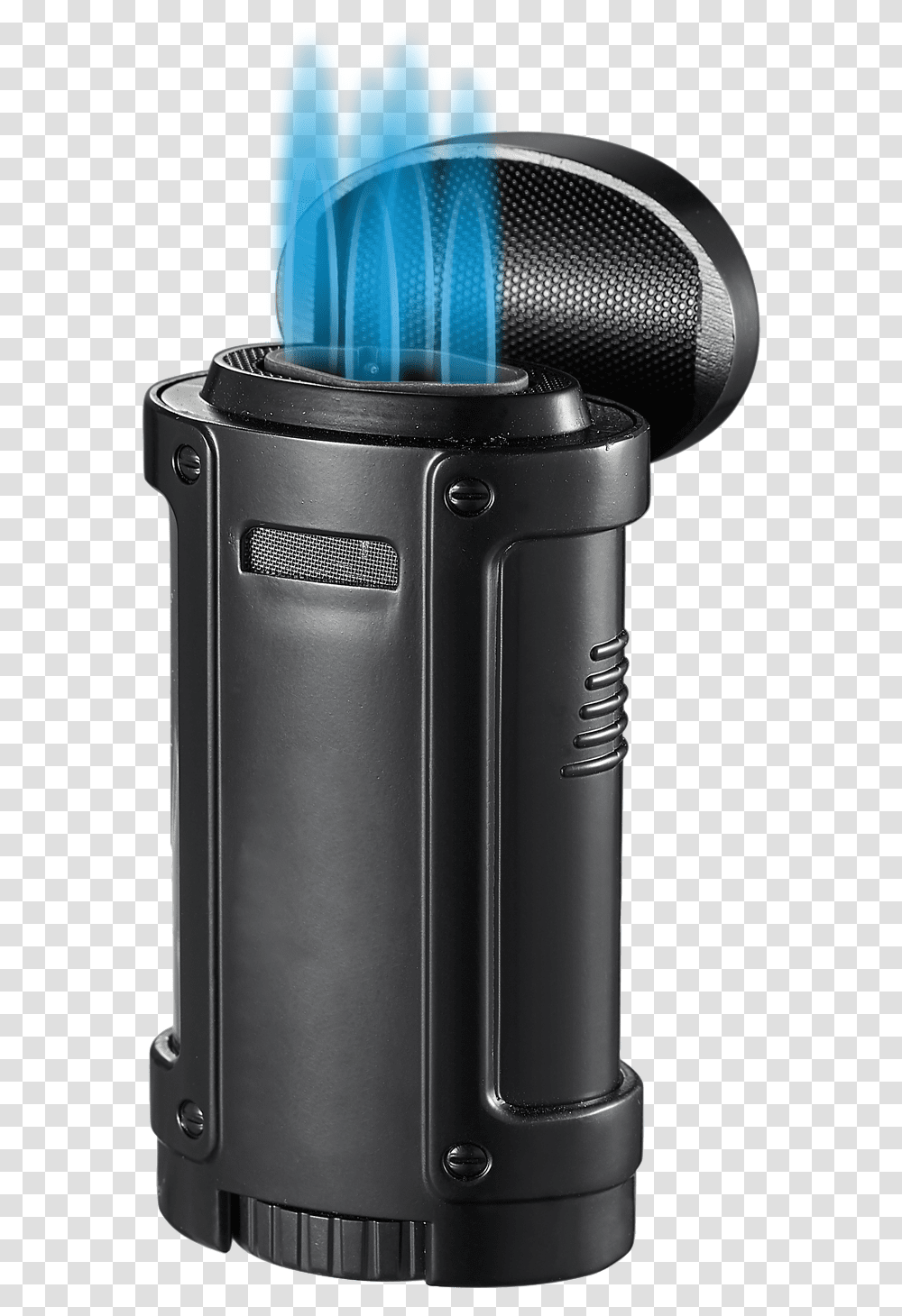 Visol Rhino Black Quad Flame Torch Cigar Lighter Electronics, Camera, Electrical Device, Cylinder, Machine Transparent Png
