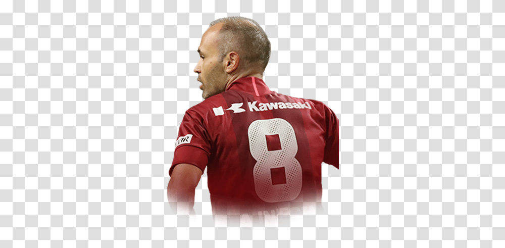 Vissel Kobe Iniesta Fifa, Clothing, Shirt, Person, Jersey Transparent Png