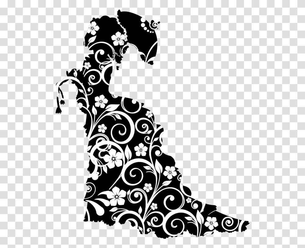 Visual Arts Flower Silhouette Victorian, Floral Design, Pattern, Graphics, Poster Transparent Png
