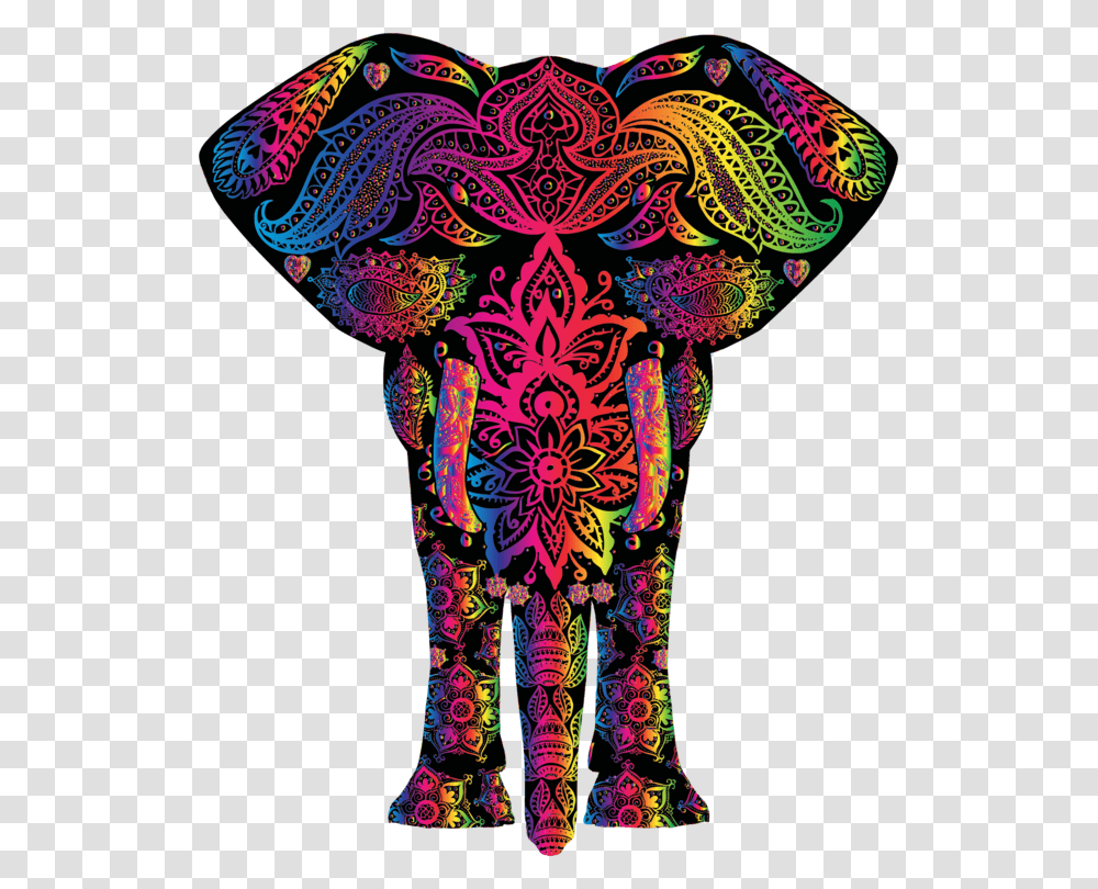 Visual Artsartpurple Colorful Elephant, Pattern, Crowd, Parade Transparent Png