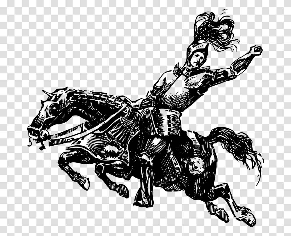 Visual Artshorsechariot Knight Riding Horse, Gray, World Of Warcraft Transparent Png