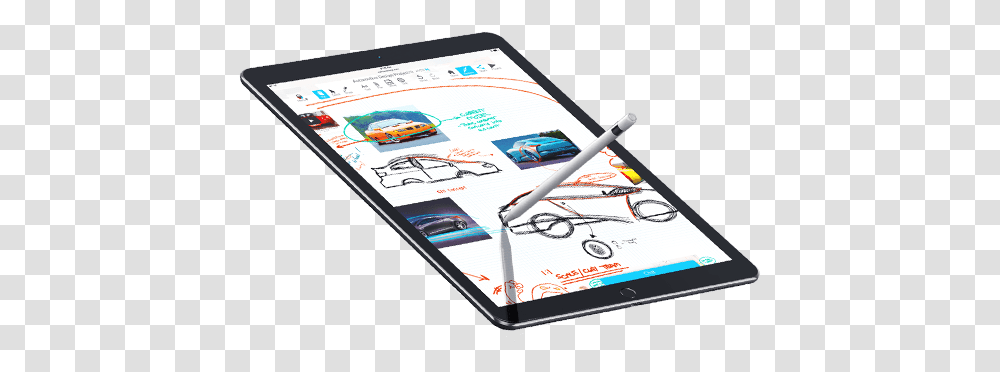 Visual Collaboration Web App For Apple Ipad Pro Clipart Tablet Computer, Electronics, Text, Phone, Diary Transparent Png