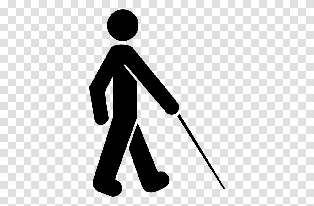 Visually Impaired Symbol Clip Art Free Vector, Person, Human, Pedestrian, Silhouette Transparent Png