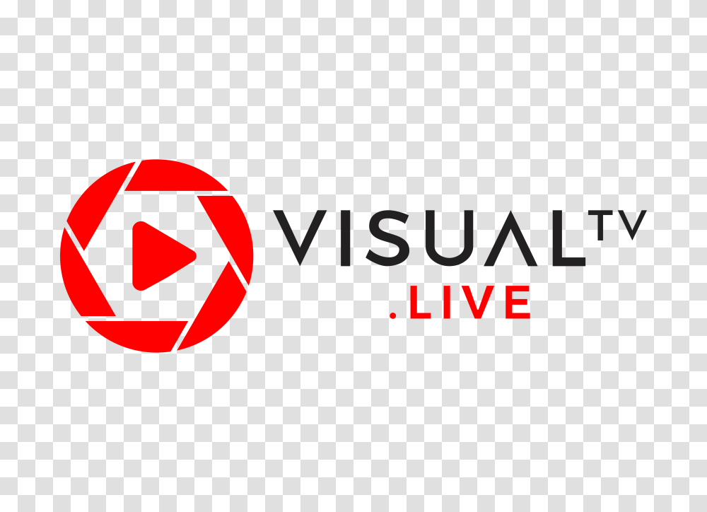 Visualtv Live Logo Horizontal Transparan, Trademark, Recycling Symbol Transparent Png