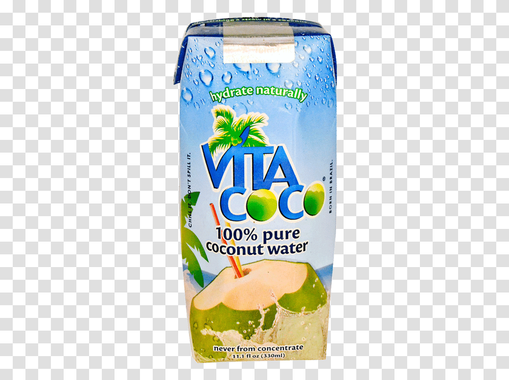 Vita Coco Pure Coconut Water Vita Coco 100 Coconut Water, Tin, Can, Beverage, Pop Bottle Transparent Png