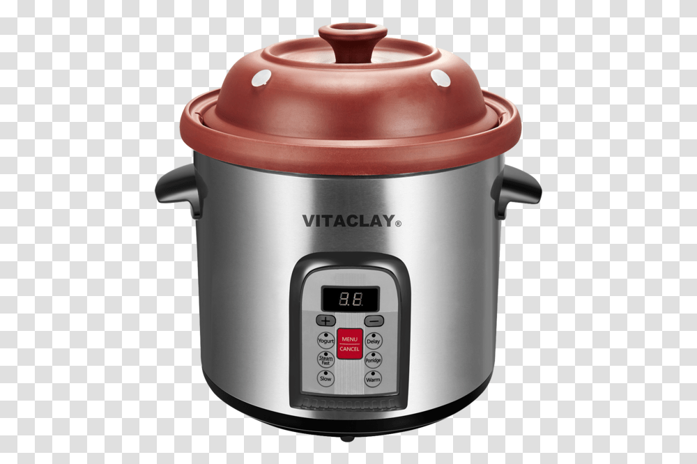 Vitaclay Smart Organic Clay Stock Pot And Multi Crocks Vitaclay Slow Cooker, Appliance, Milk, Beverage, Drink Transparent Png