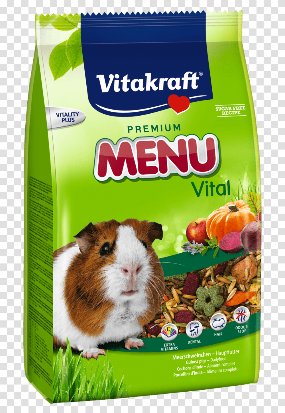 Vitakraft Premium Menu Vital Guinea Pig 400 G Buy Online Vitakraft Menu Vital Hamster, Label, Rat, Rodent Transparent Png
