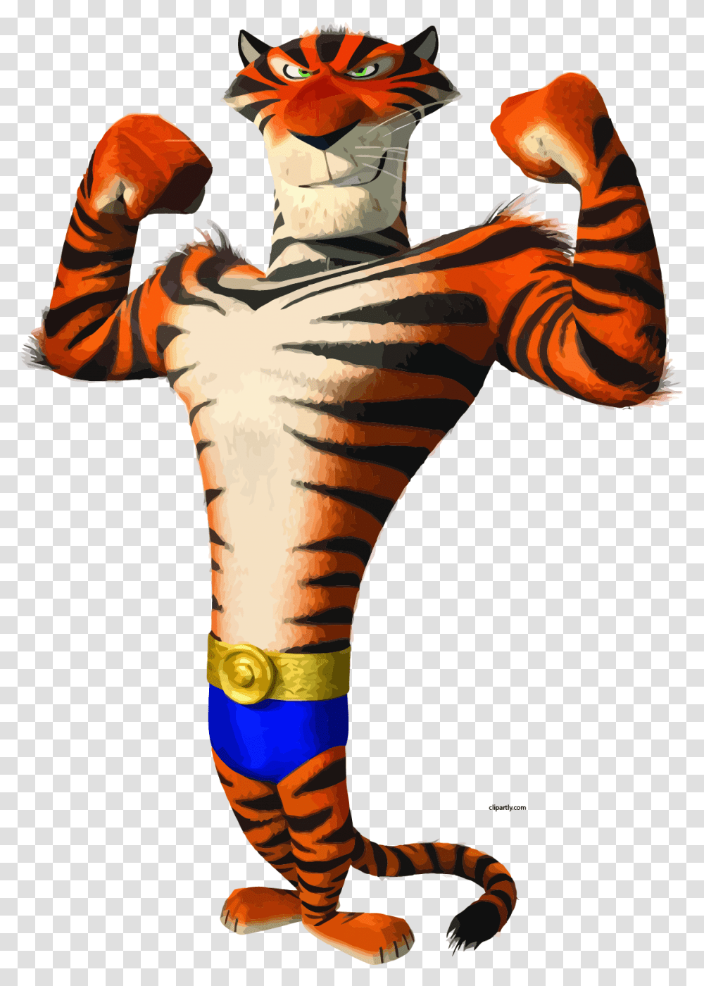 Vitaly Tiger Power Clipart, Footwear, Person, Zebra Transparent Png