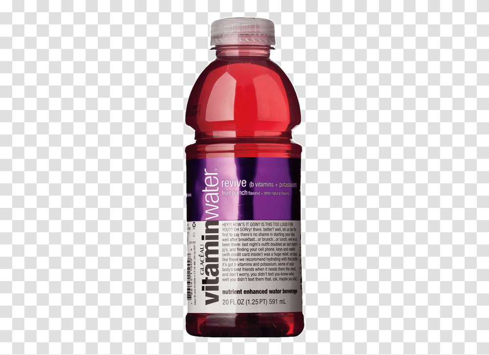 Vitamin Water Revive Vitamin Water Passion Fruit, Bottle, Cosmetics, Beer, Alcohol Transparent Png