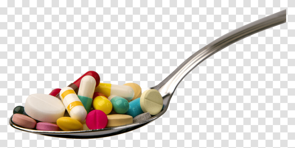 Vitamins, Spoon, Cutlery, Medication, Pill Transparent Png