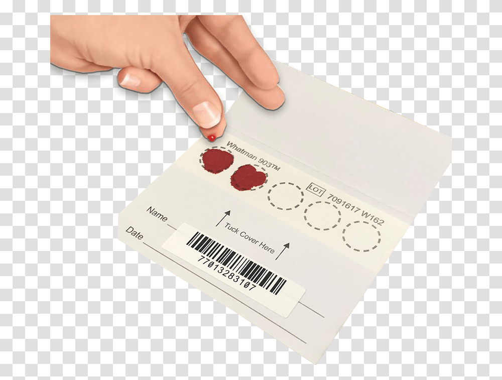 Vitas Dry Blood Test Kit Illustration, Person, Human, Paper Transparent Png