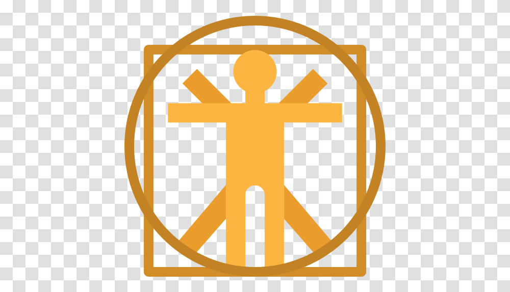 Vitruvian Man Free People Icons Vitruvian Man Icon, Logo, Symbol, Trademark, Cross Transparent Png