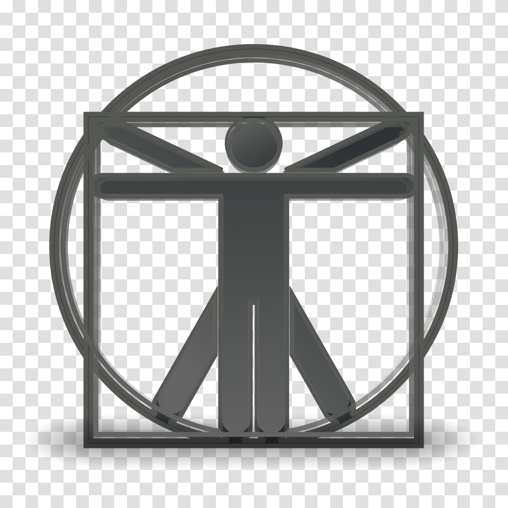 Vitruvian Man Noun Project Styled, Hook, Lamp, Anchor Transparent Png