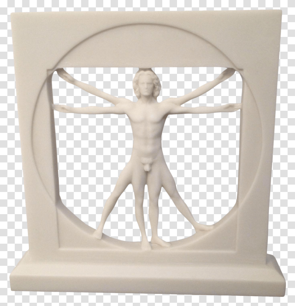 Vitruvian Man Sculpture Statue, Person, Logo Transparent Png