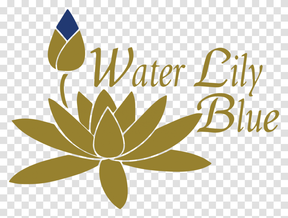 Vitruvian Man - Water Lily Blue Blue Water Lily Logo, Text, Plant, Flower, Blossom Transparent Png