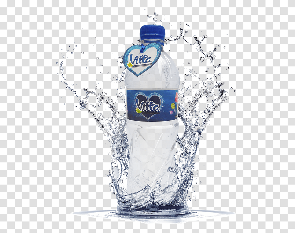 Vitta 600ml Water Splash Clear, Mineral Water, Beverage, Water Bottle, Drink Transparent Png