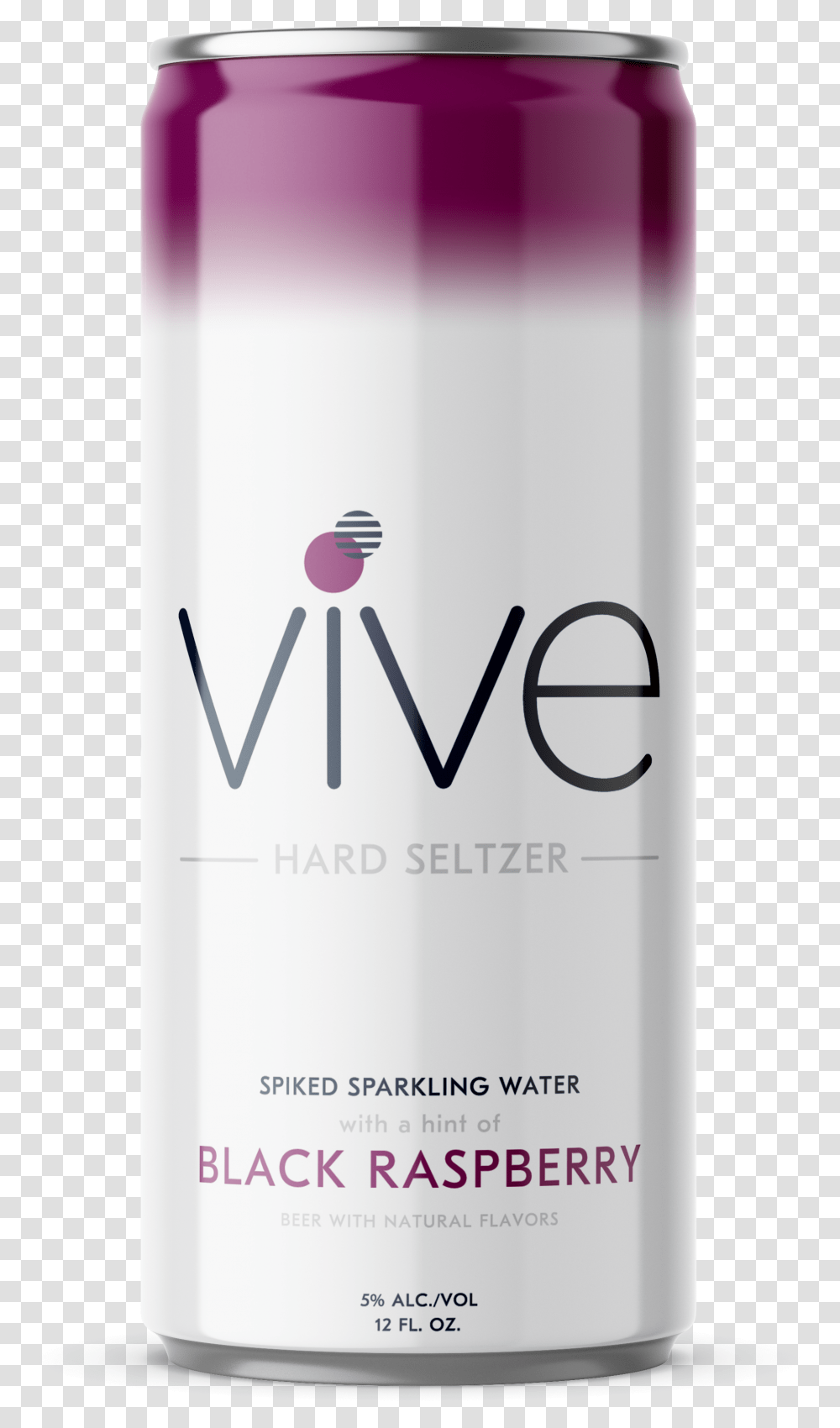 Vive Hard Seltzer Black Raspberry Can, Tin, Aluminium, Spray Can, Beverage Transparent Png