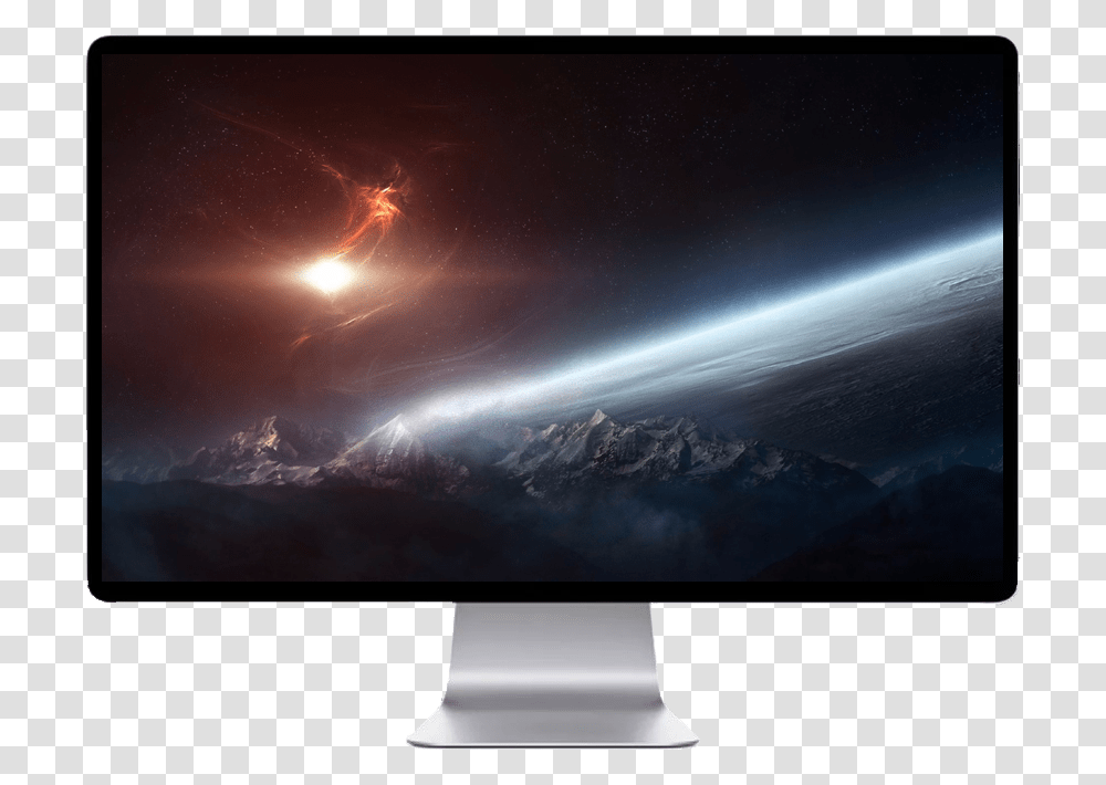 Vivid Galaxy, Monitor, Screen, Electronics, Display Transparent Png
