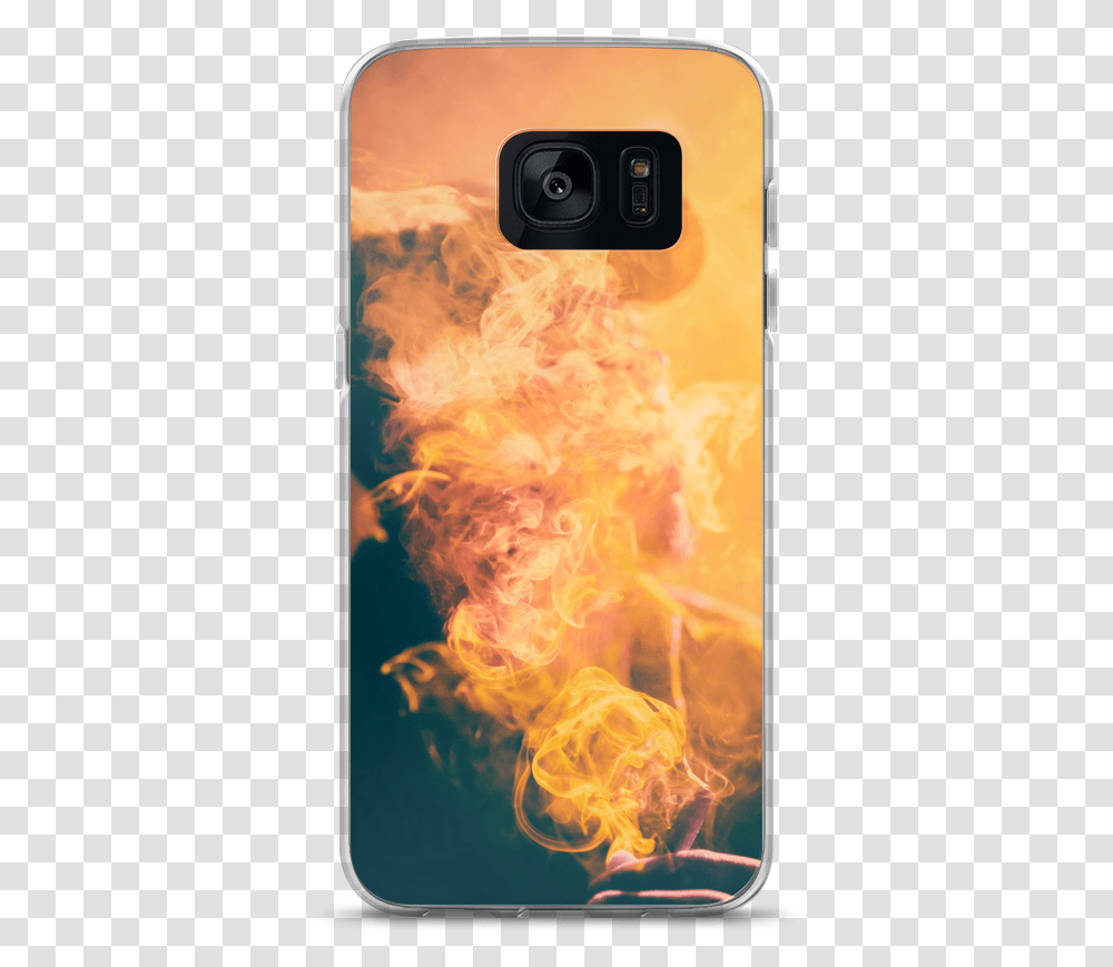 Vivid Smoke Samsung Case Color Smoke Man, Fire, Flame, Electronics, Mobile Phone Transparent Png