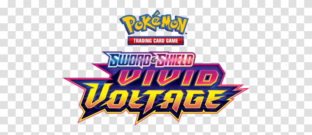 Vivid Voltage Booster Case Pokemon Vivid Voltage Logo, Lighting, Night Life, Neon, Game Transparent Png