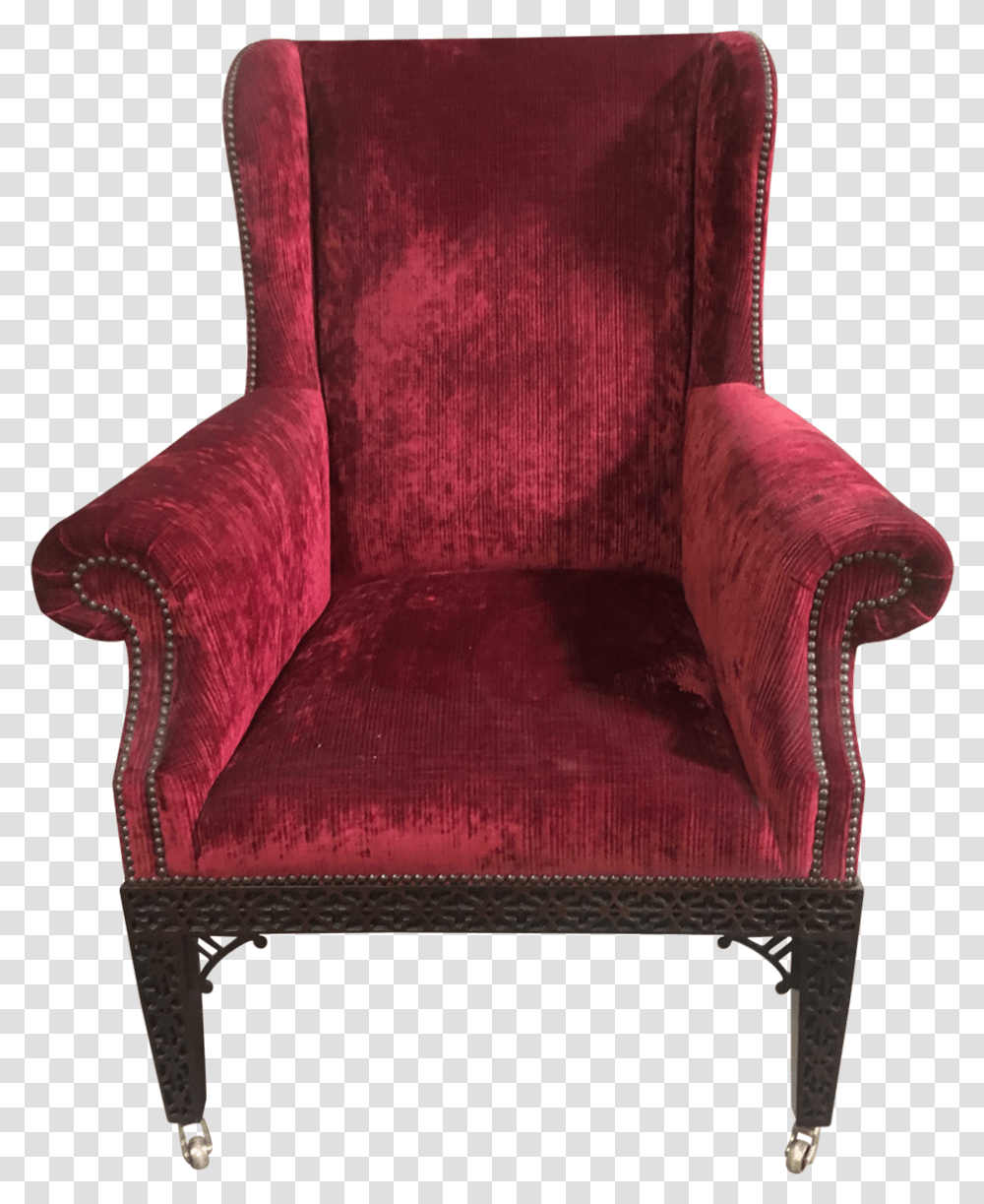 Viyet Red And Pink Baker Chair Club Chair, Furniture, Armchair Transparent Png