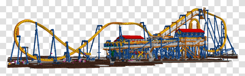 Vkonfwv Lego Roller Coaster Ldd, Amusement Park, Construction Crane, Theme Park Transparent Png