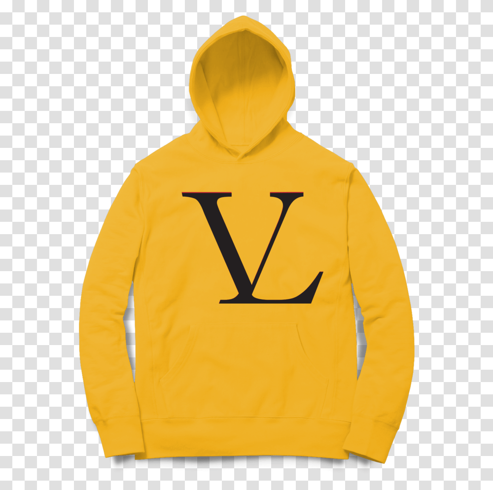 Vl Logo Hoodie Gold S Vampire Life, Clothing, Apparel, Sweatshirt, Sweater Transparent Png