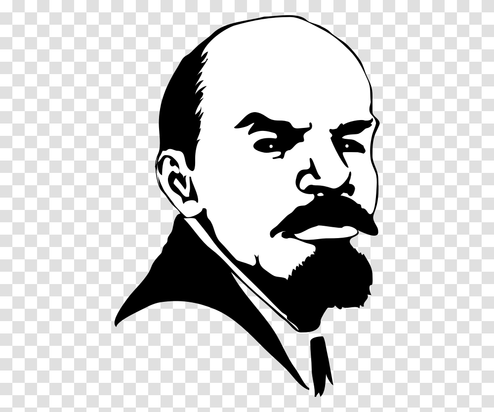 Vladimir Lenin Lenin Lineart, Stencil, Face, Cat, Pet Transparent Png