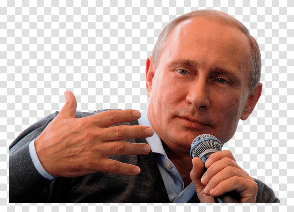 Vladimir Putin, Celebrity, Microphone, Electrical Device, Person Transparent Png