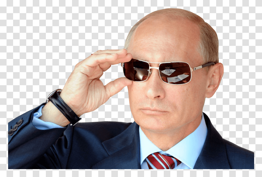 Vladimir Putin Con Gafas De Sol Putin Glasses, Tie, Accessories, Accessory, Person Transparent Png