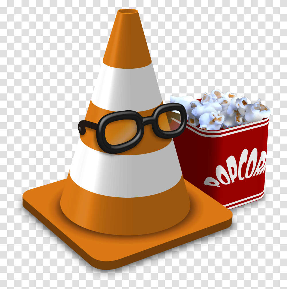 Vlc For Apple Tv Has Arrived With Great New Features Vlc Media Player, Food, Cone, Popcorn Transparent Png