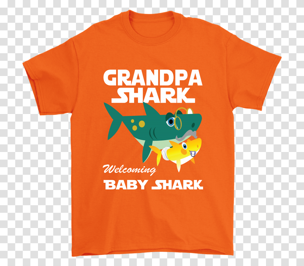 Vnsupertramp Grandpa Shark And Baby Shark Personalized Perch, Apparel, T-Shirt, Sleeve Transparent Png