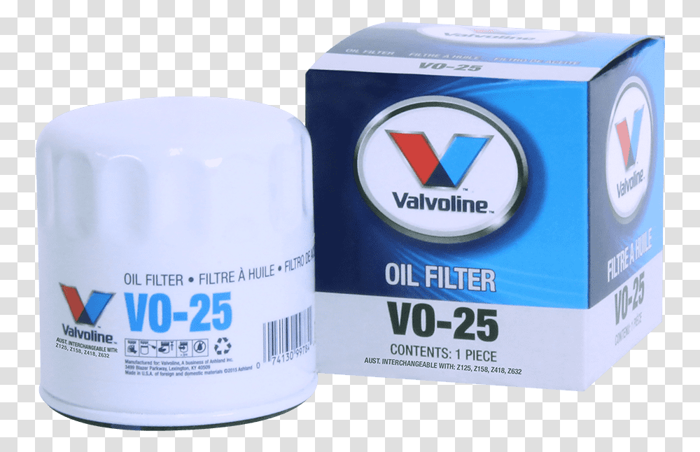 Vo 25 Multi Fit Oil Filter Valvoline Oil Filter Vo, Deodorant, Cosmetics, Box Transparent Png