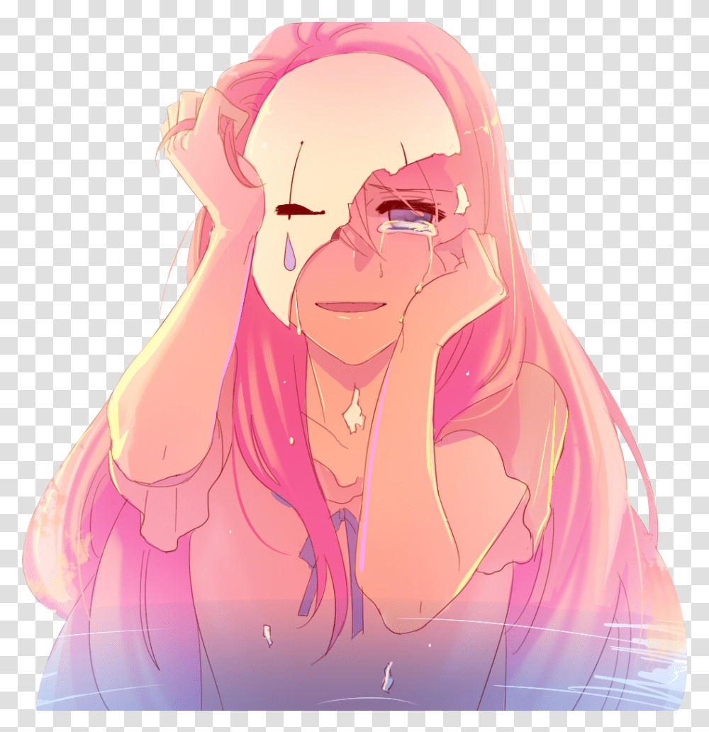 Vocaloid And Anime Image Anime Girl With Mask Crying, Head, Apparel Transparent Png