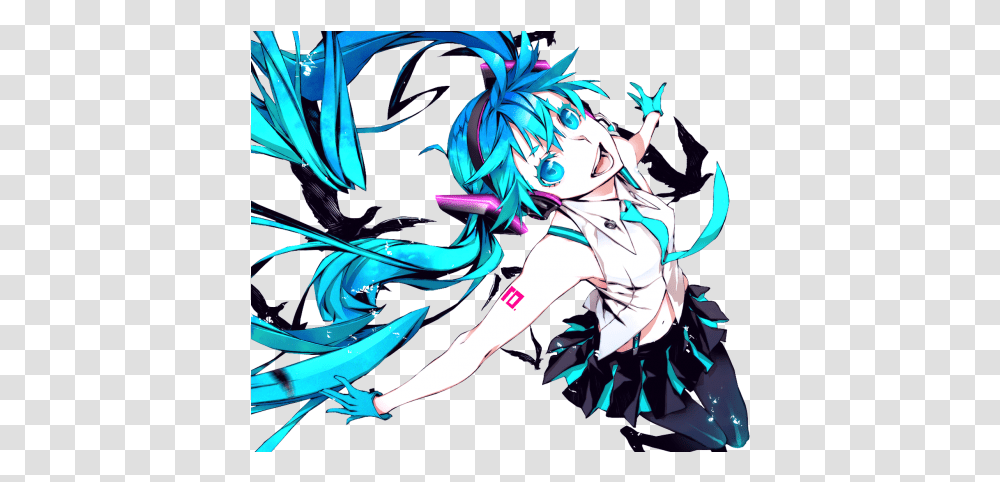 Vocaloid Hatsune Miku Wallpapers Hd Background Hatsune Miku, Manga, Comics, Book, Graphics Transparent Png