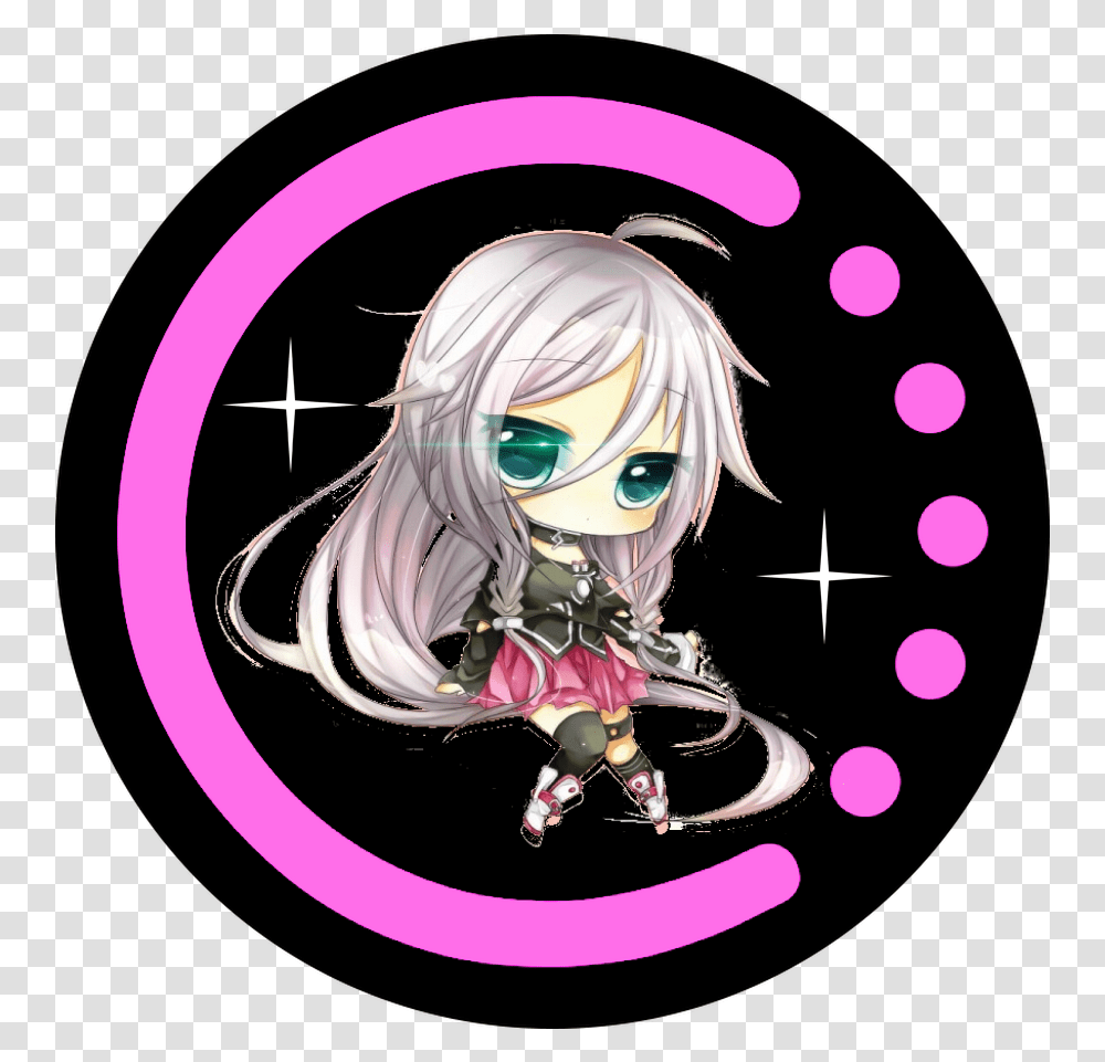 Vocaloid Logo Ia Japan Music Sticker Hime Cut, Manga, Comics, Book, Person Transparent Png