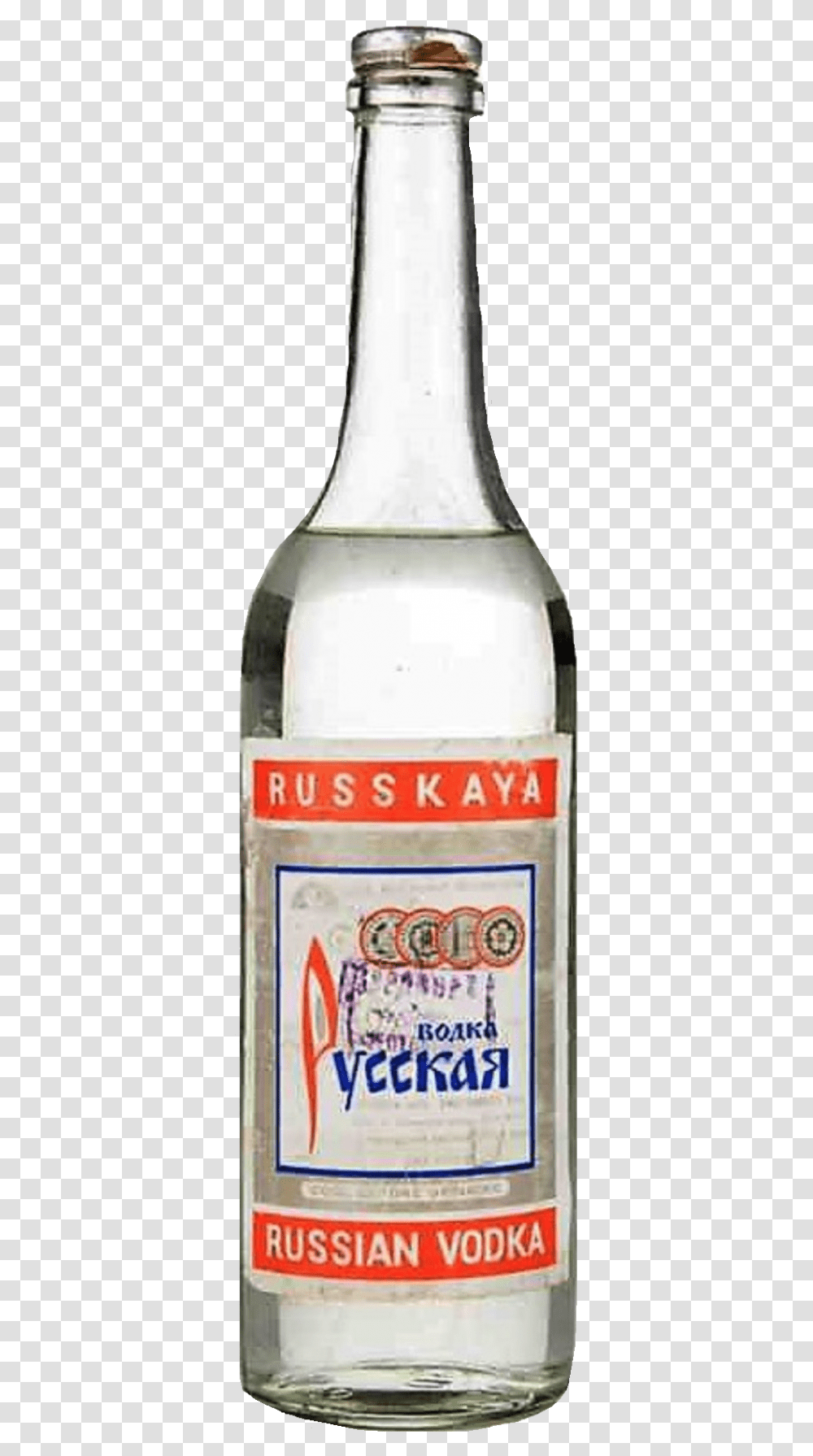 Бутылка водки на прозрачном фоне