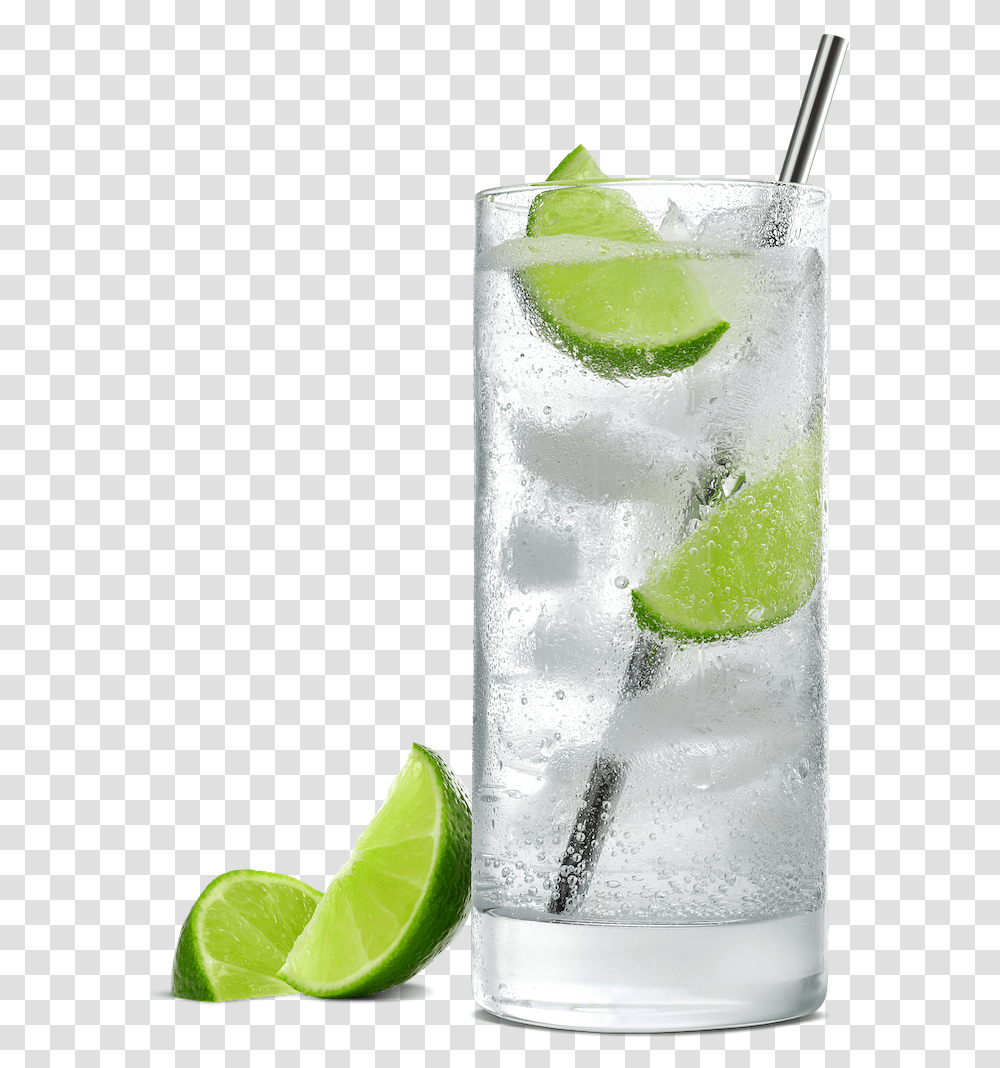 Vodka Soda, Lime, Citrus Fruit, Plant, Food Transparent Png