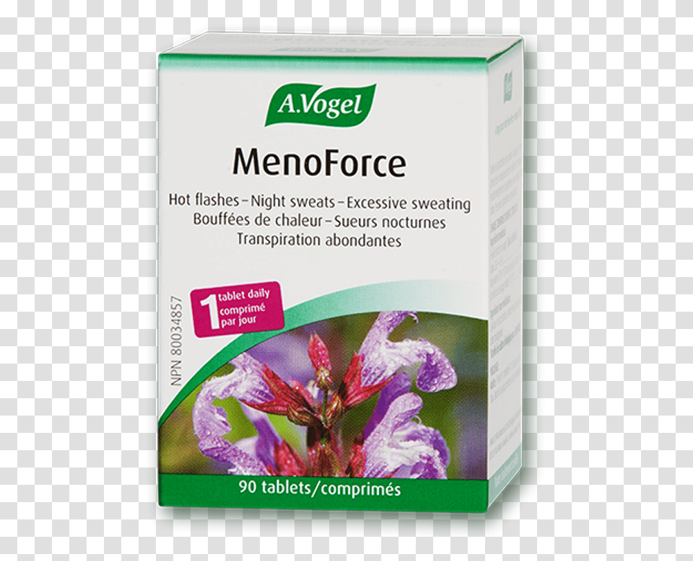 Vogel Menoforce Hot Flashes Dr Vogel Hot Flushes, Plant, Flower, Poster, Advertisement Transparent Png