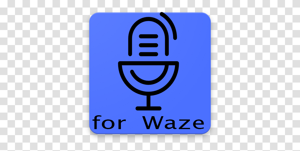 Voice Control For Waze With Hand Gestures Microphone, Symbol, Sign, Logo, Trademark Transparent Png