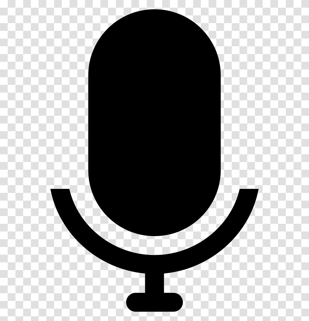 Voice Interface Symbol Of Microphone Silhouette Circle, Lamp, Armor, Moon, Outer Space Transparent Png