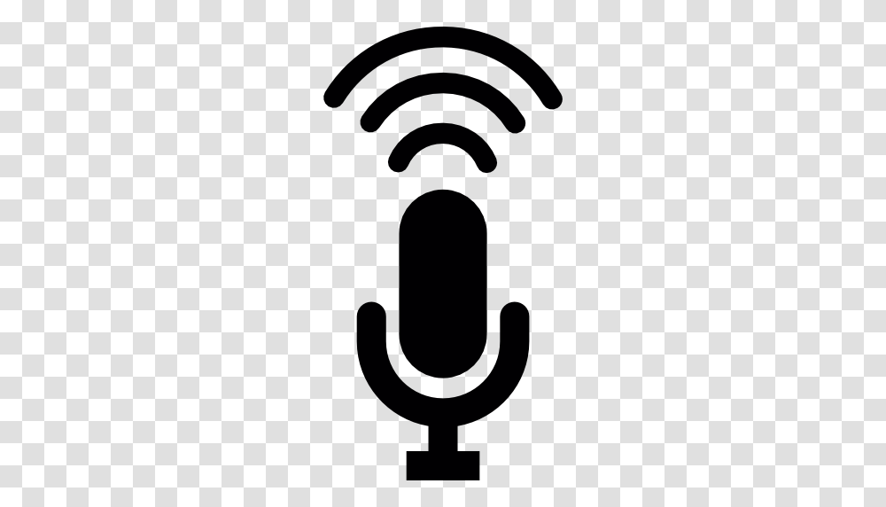 Voice Microphone Mic Microphone Microphone Silhouette, Logo, Trademark, Hammer Transparent Png