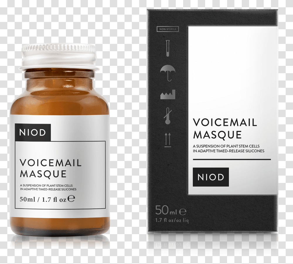 Voicemail Masque 50ml Niod Elasticity Catalyst Neck Serum, Label, Shaker, Bottle Transparent Png