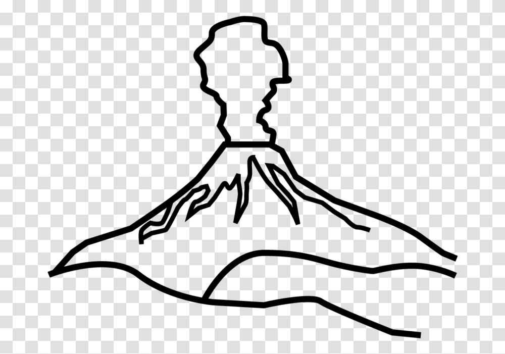 Volcano Black And White, Gray, World Of Warcraft Transparent Png