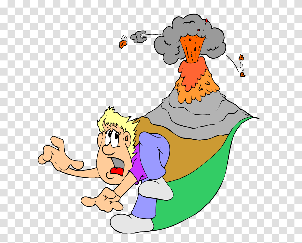 Volcano Clipart Free Picture, Performer, Hand, Comics Transparent Png